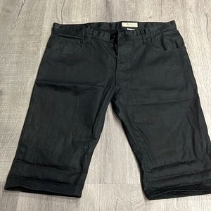 H&M black denim shorts